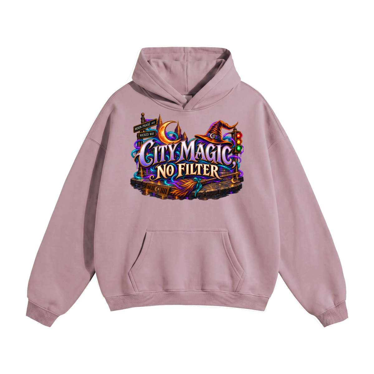 Halloween City Magic Front & Back Graphic Hoodie - No Filter - Unisex