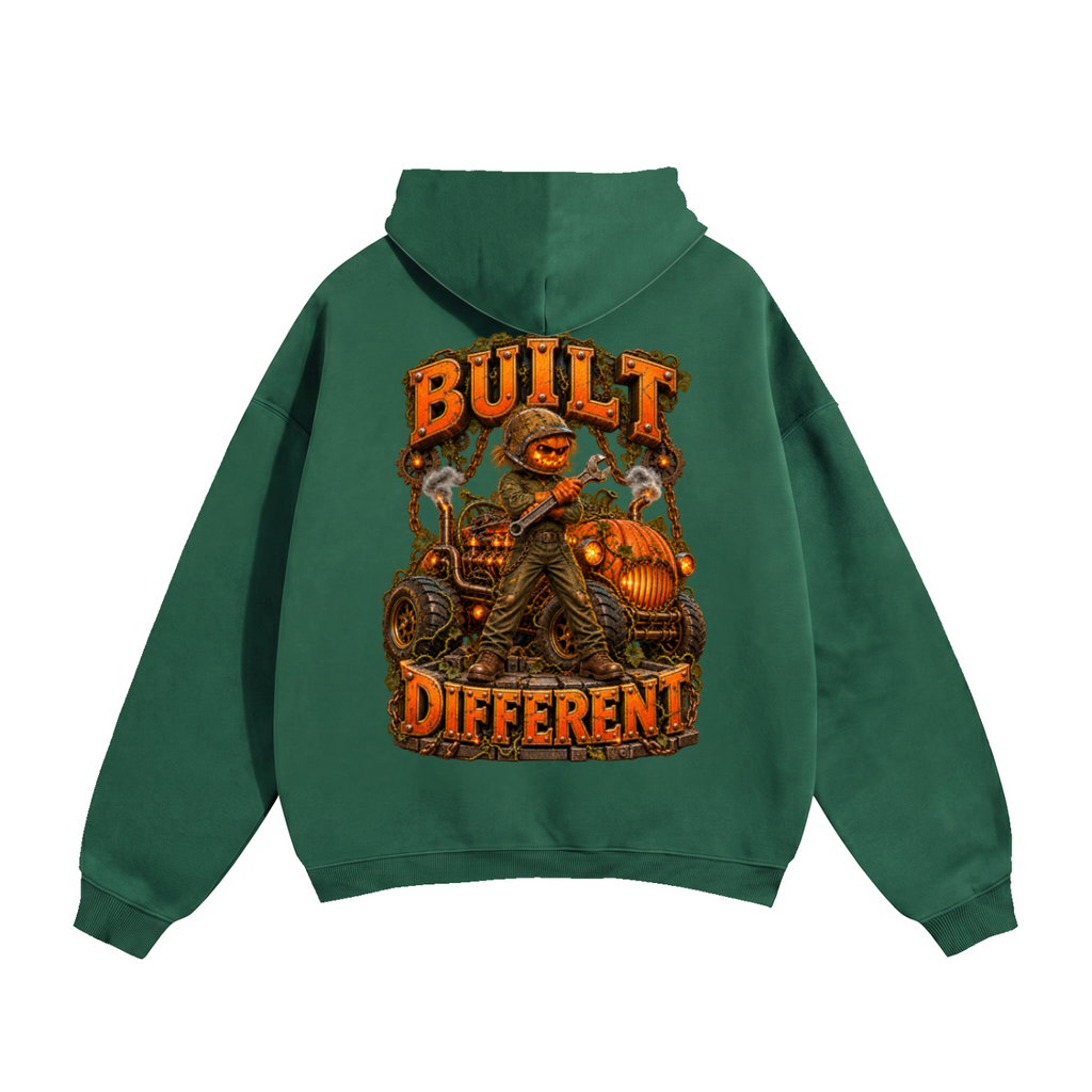 Halloween Built Different Front & Back Graphic Hoodie - Unisex