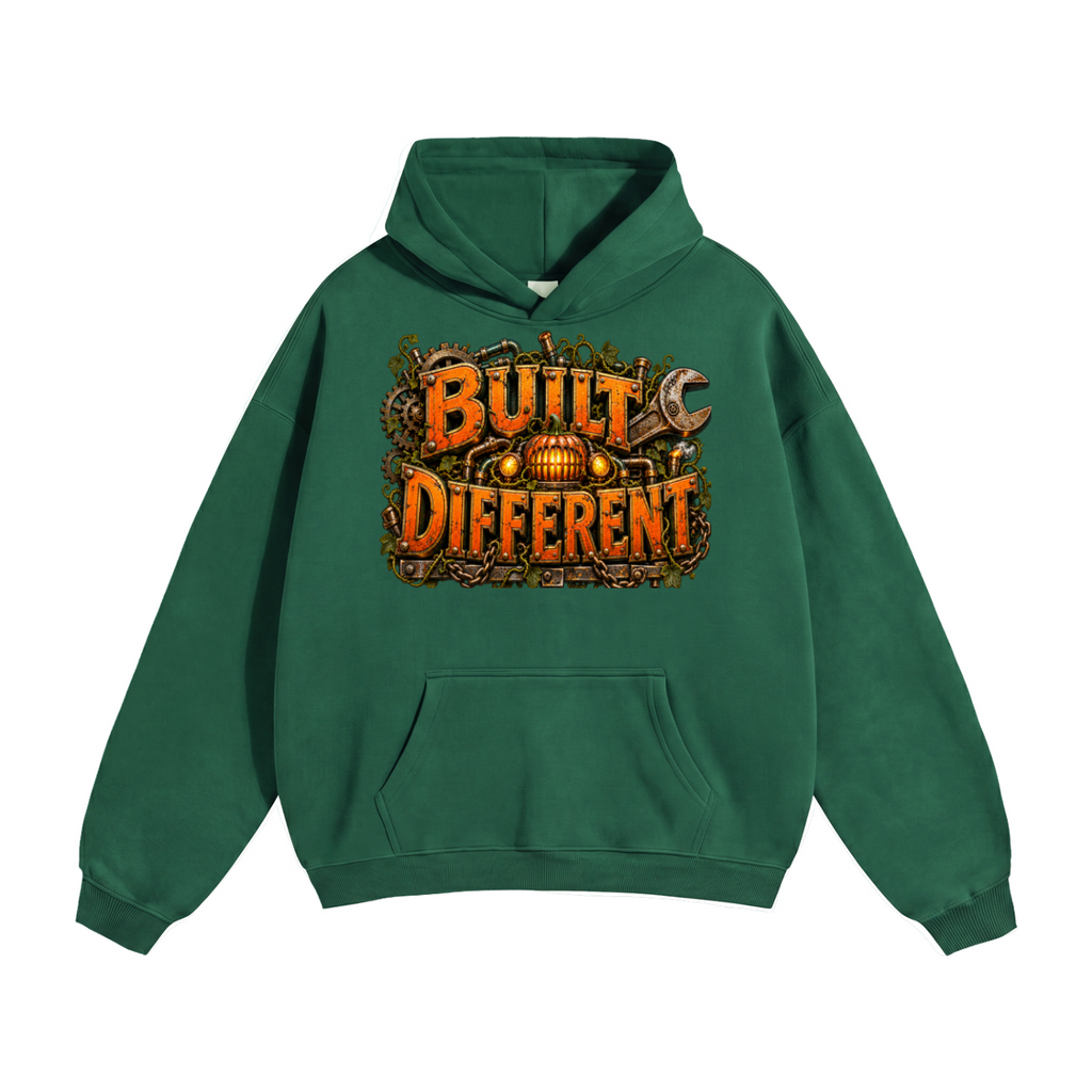 Halloween Built Different Front & Back Graphic Hoodie - Unisex