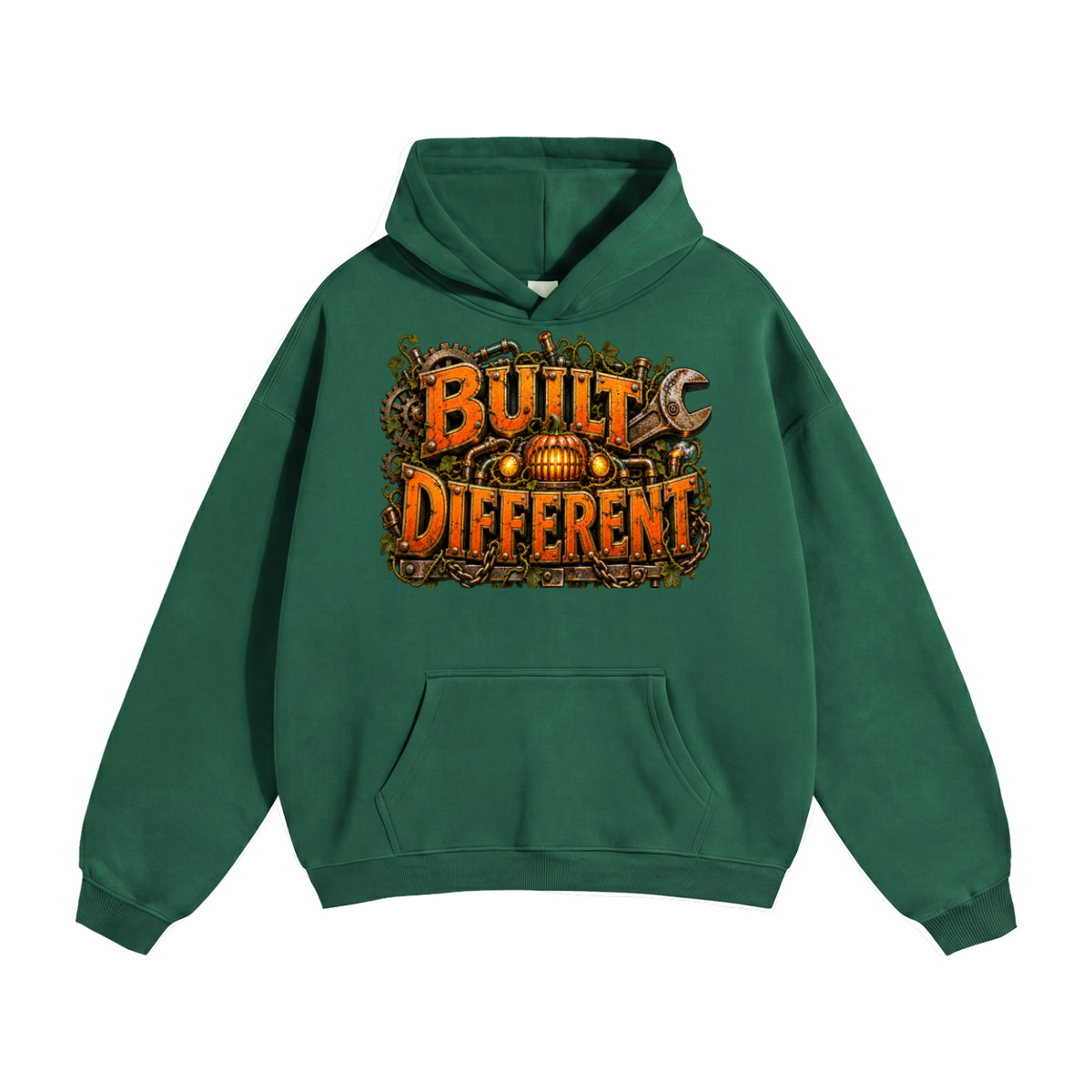 Halloween Built Different Front & Back Graphic Hoodie - Unisex
