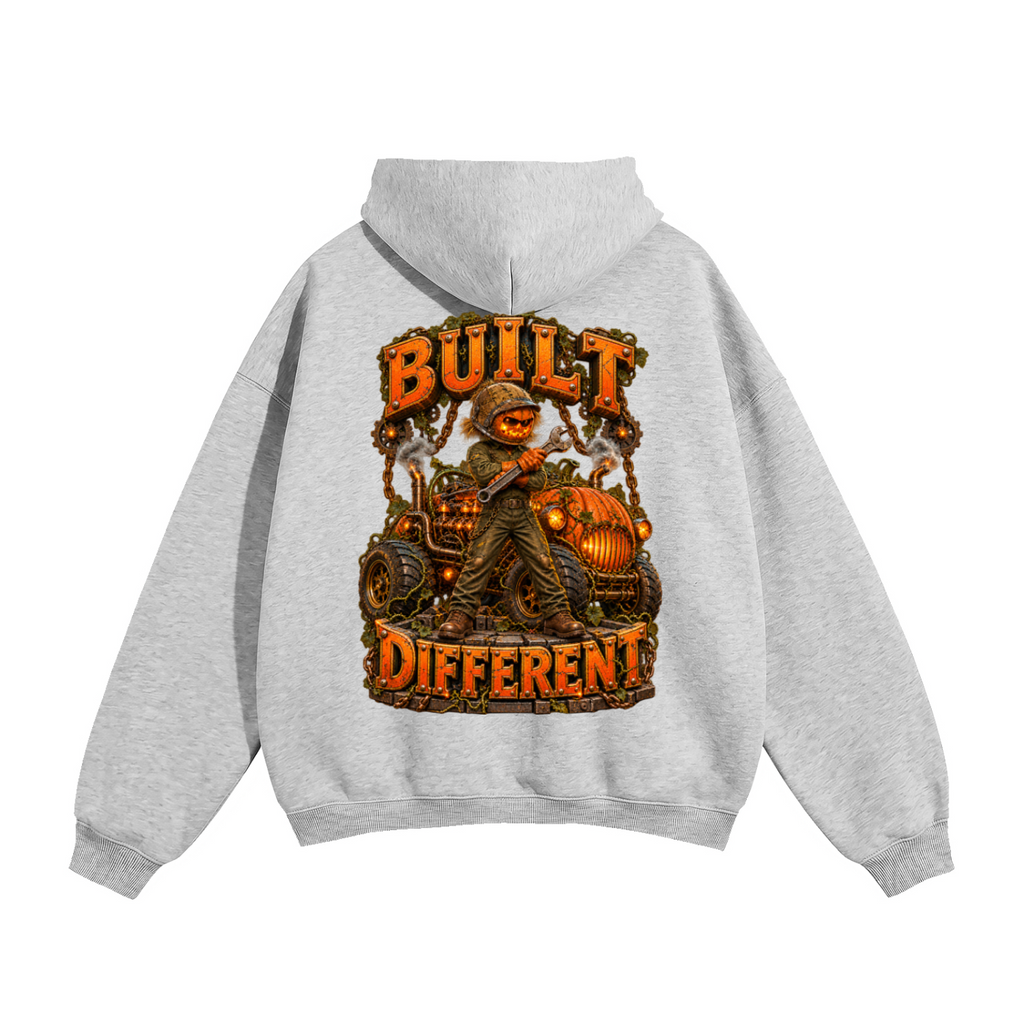 Halloween Built Different Front & Back Graphic Hoodie - Unisex