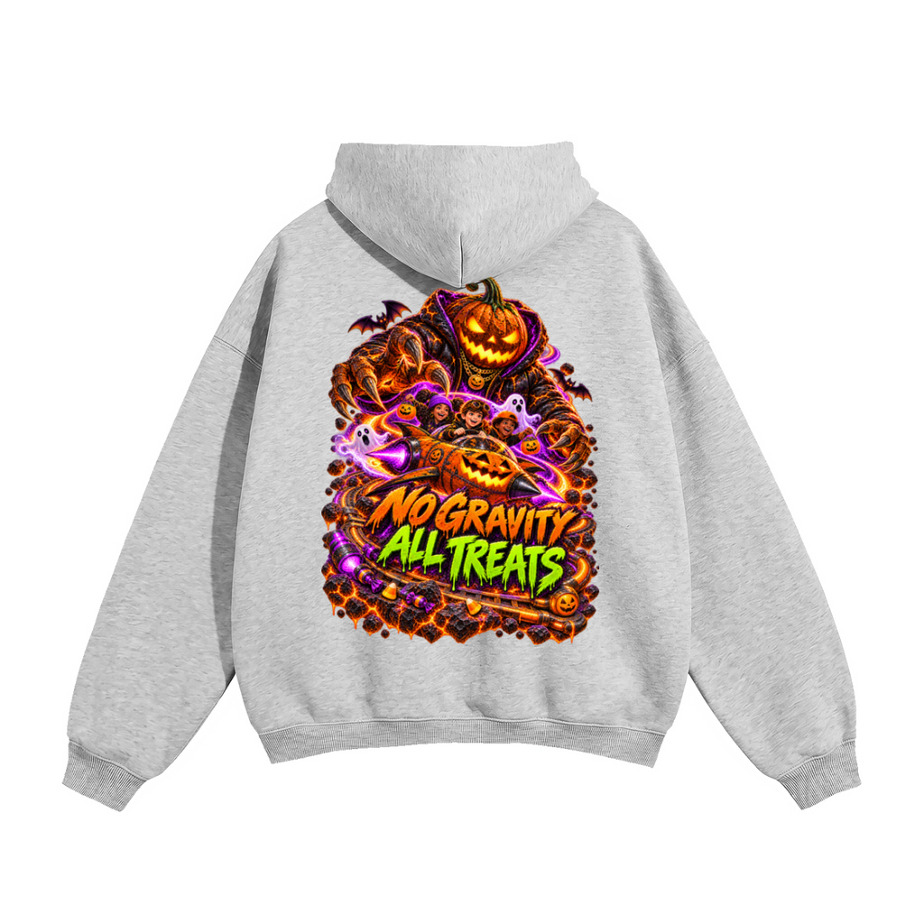 Halloween Galaxy of Treats Front & Back Graphic Hoodie - No Gravity All Treats - Unisex