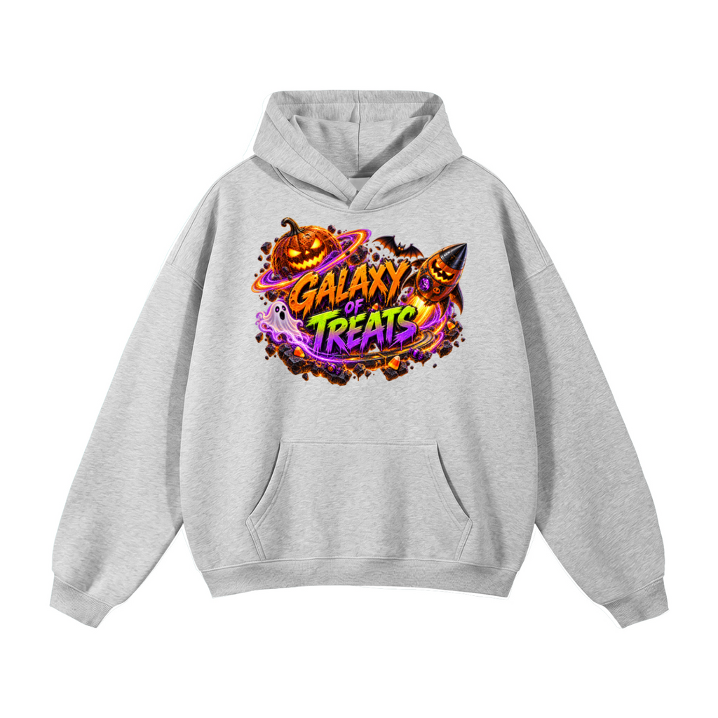 Halloween Galaxy of Treats Front & Back Graphic Hoodie - No Gravity All Treats - Unisex