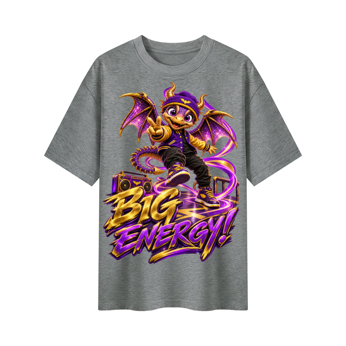 Lil Fantasy Legends™ Big Energy! Oversized Graphic T-Shirt - Unisex