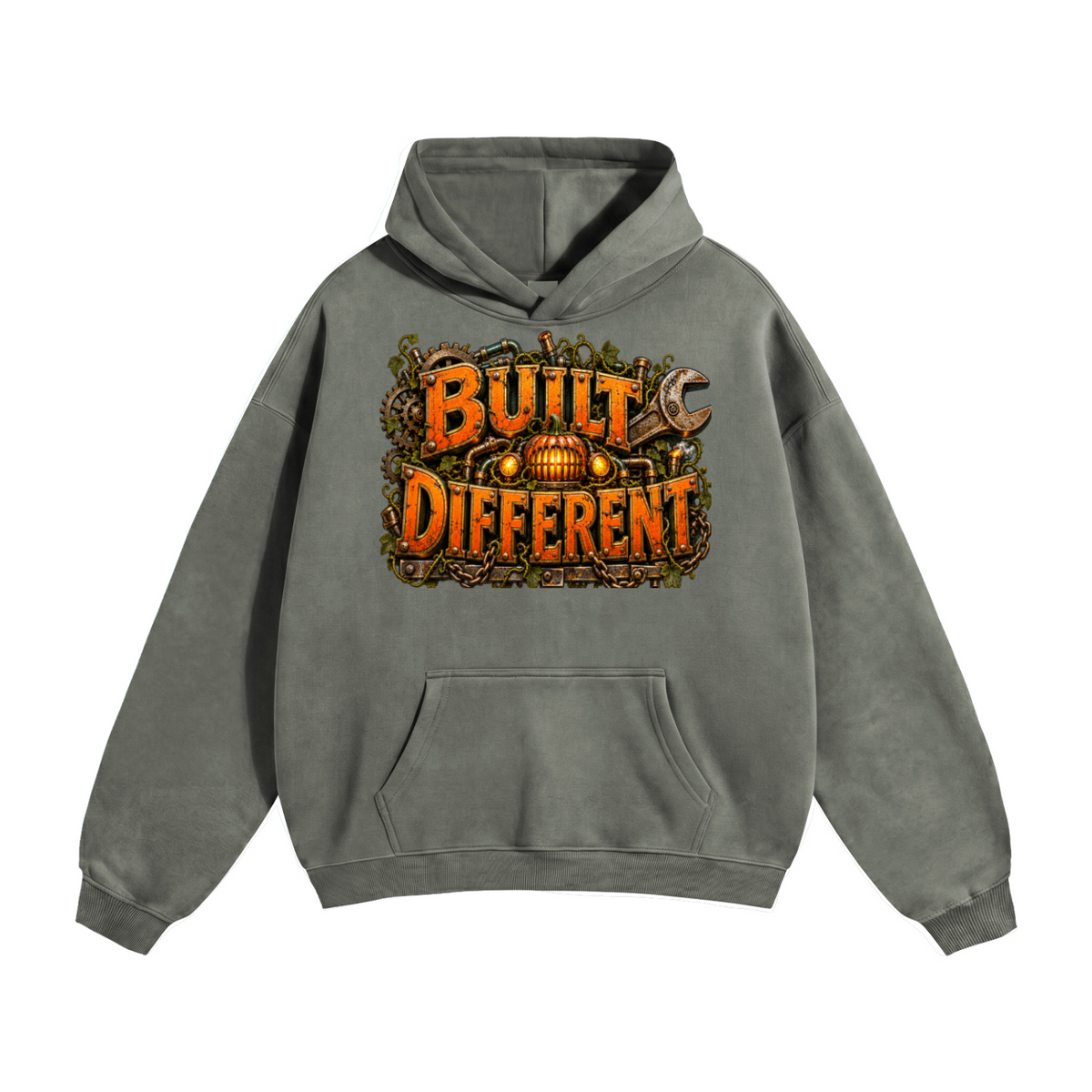 Halloween Built Different Front & Back Graphic Hoodie - Unisex