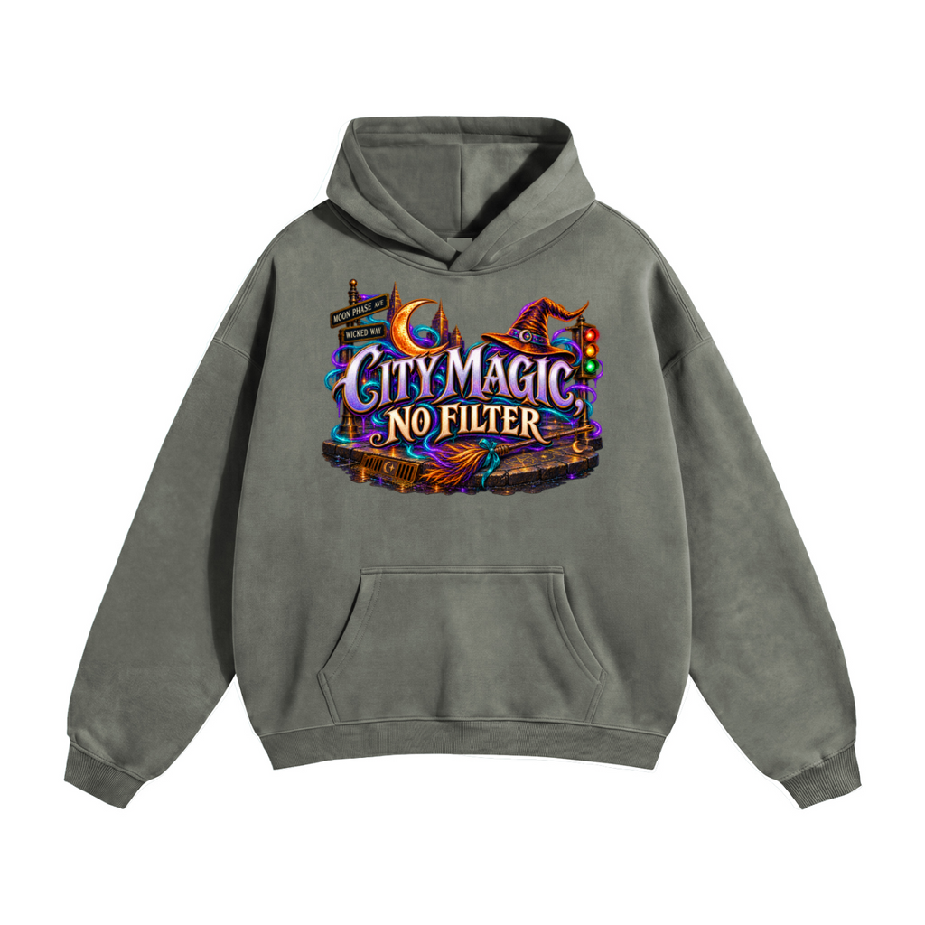 Halloween City Magic Front & Back Graphic Hoodie - No Filter - Unisex