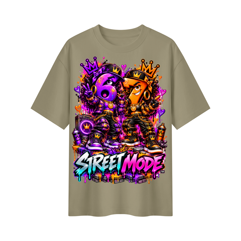 6-7 Street Mode™ Street Mode Female Oversized Graphic T-Shirt - Unisex
