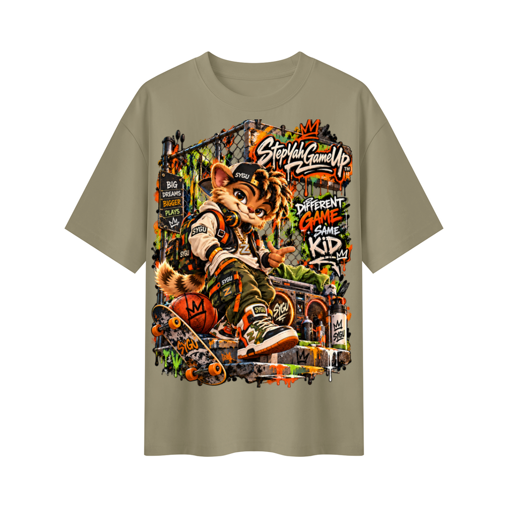 StepYahGameUp™ Different Game Same Kid Oversized Graphic T-Shirt - Unisex
