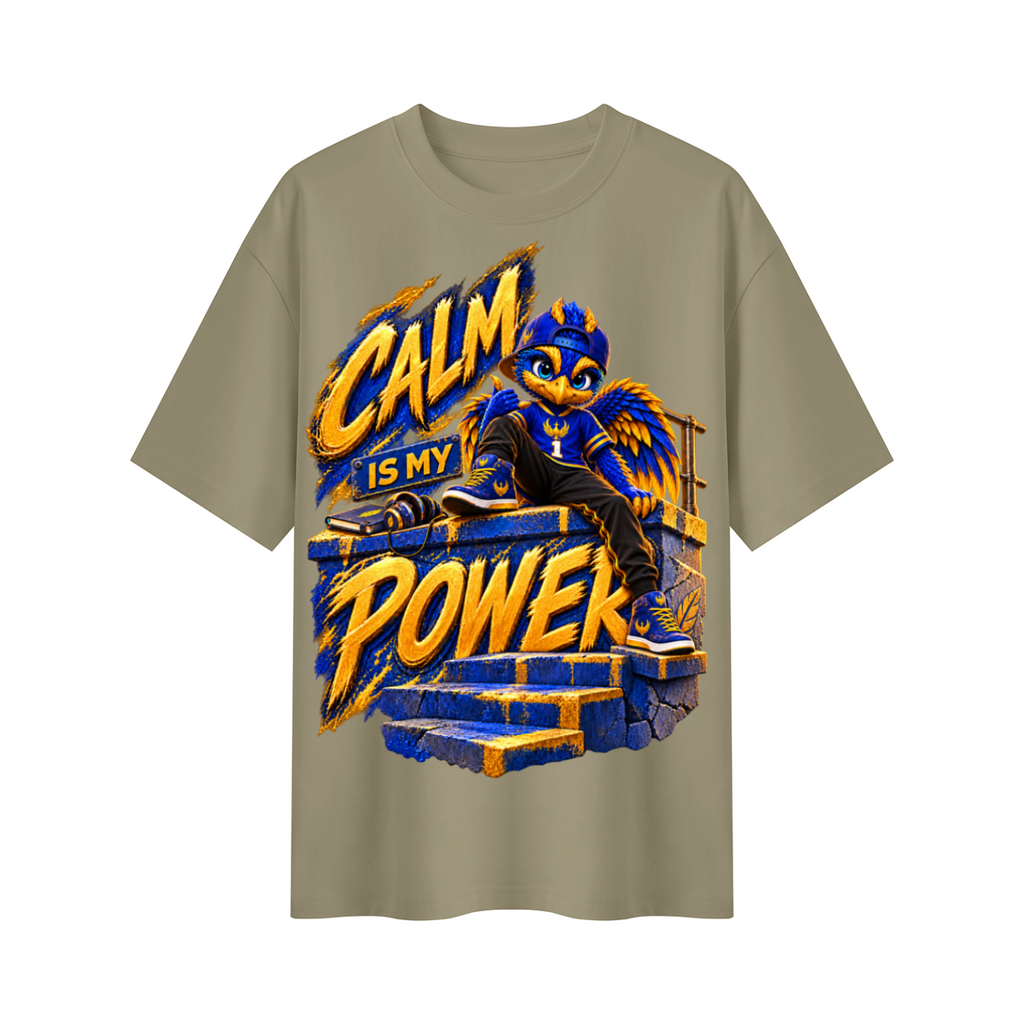 Lil Fantasy Legends™ Calm Is My Power Oversized Graphic T-Shirt - Unisex