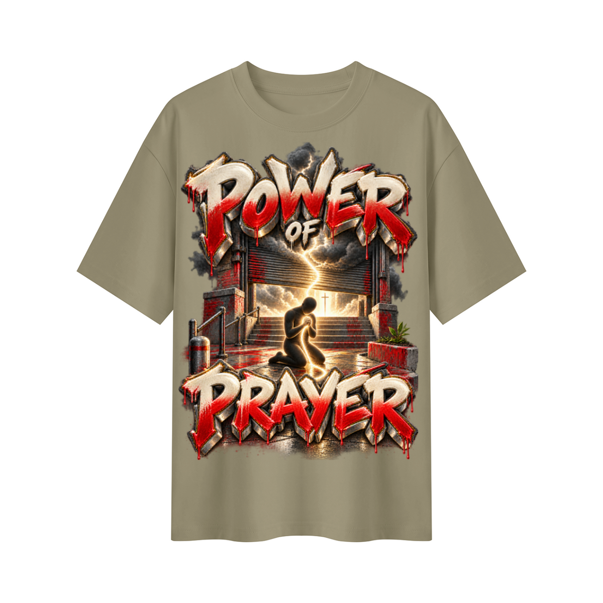 Walk by Faith™ Power of Prayer Oversized Graphic T-Shirt - Unisex