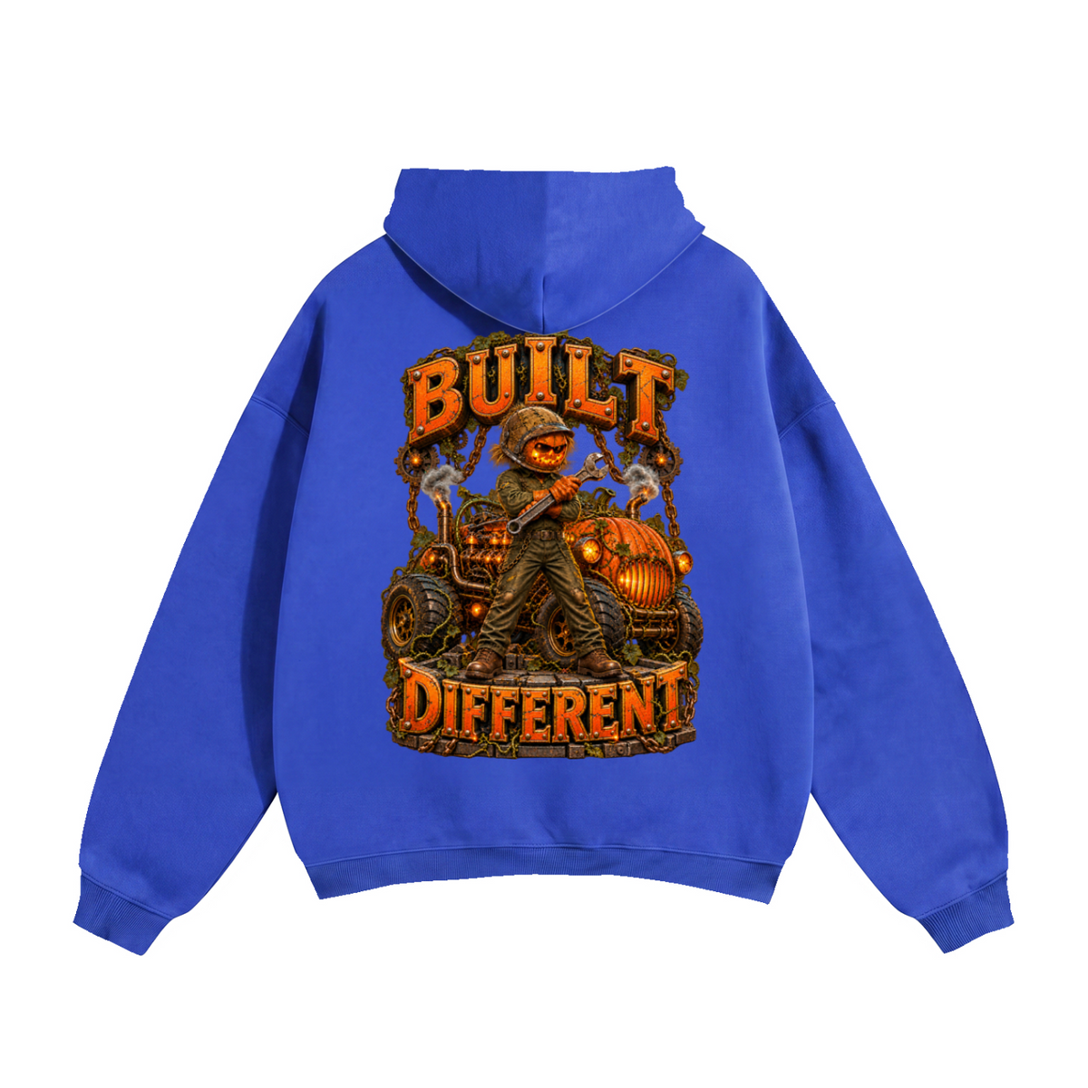 Halloween Built Different Front & Back Graphic Hoodie - Unisex