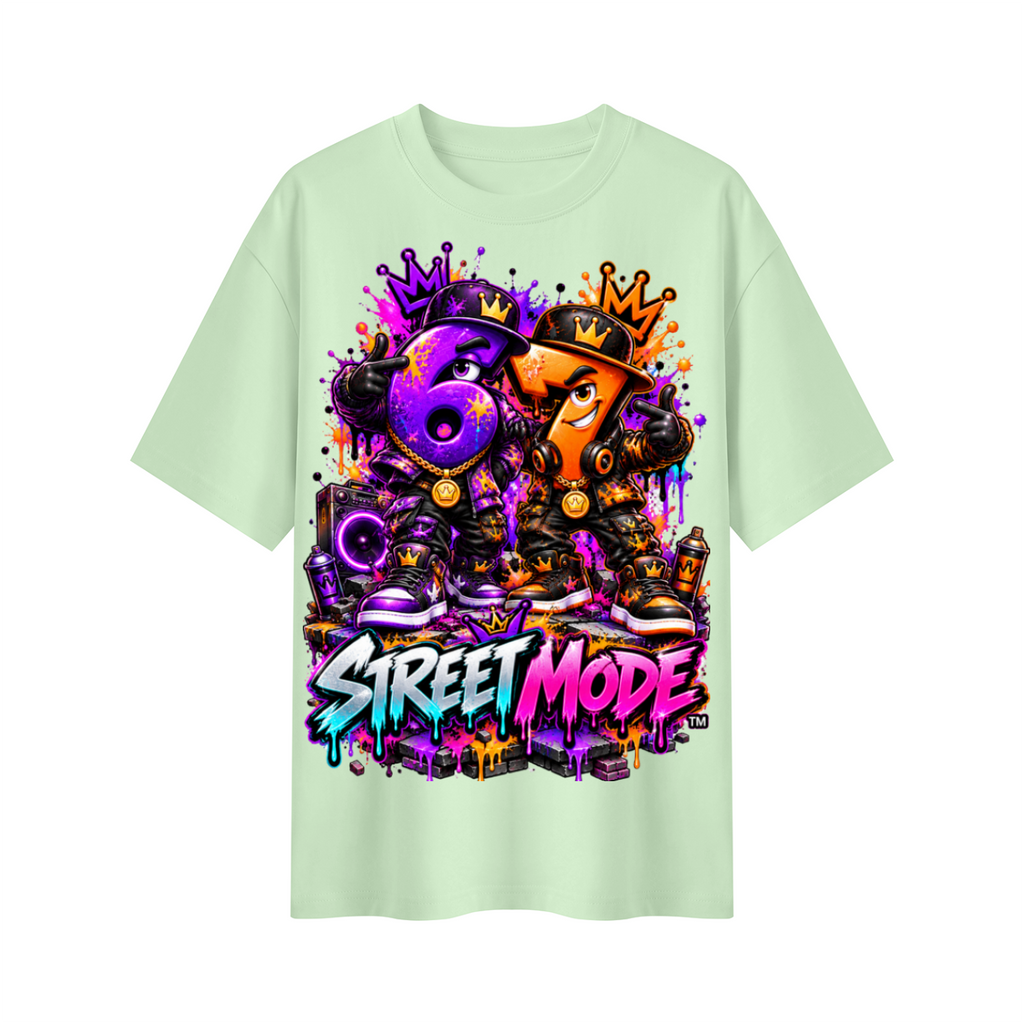 6-7 Street Mode™ Street Mode Male Oversized Graphic T-Shirt - Unisex