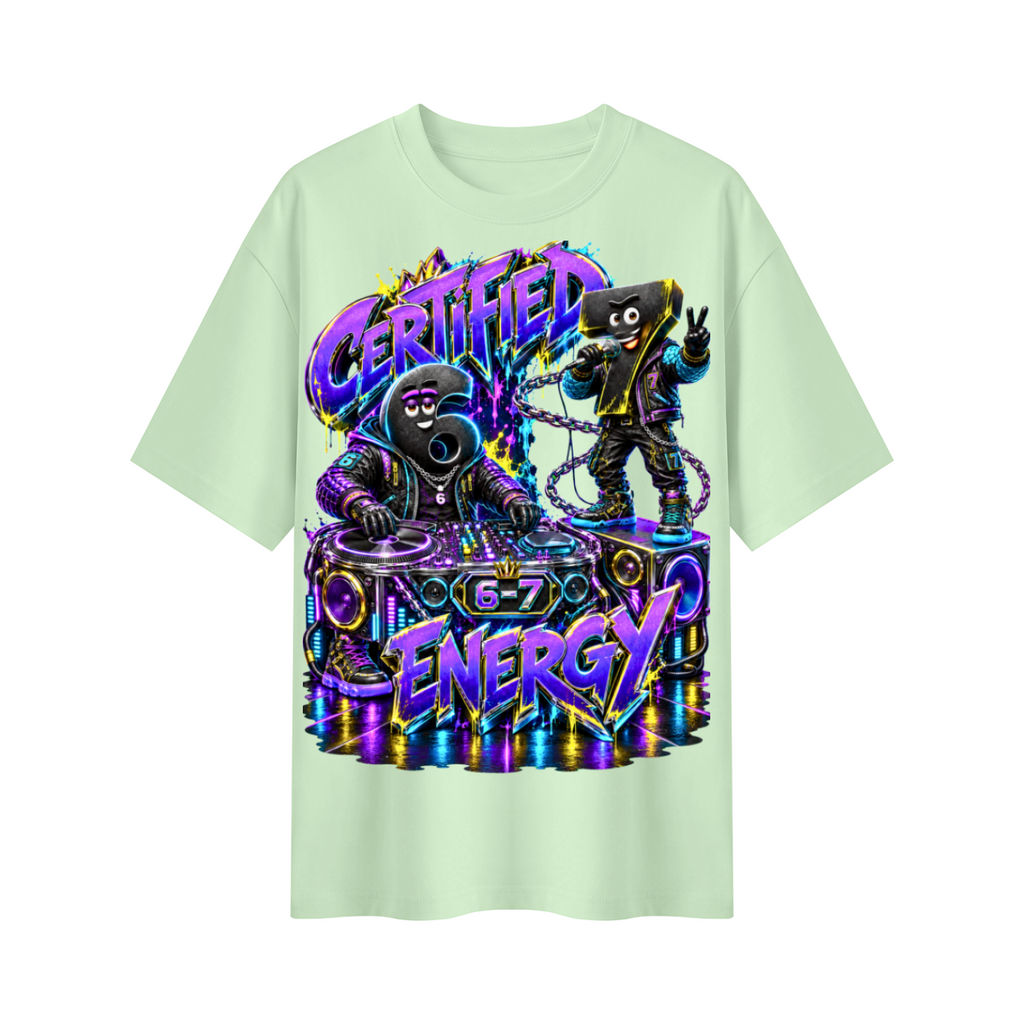 6-7 Street Mode™ Certified 6-7 Energy Oversized Graphic T-Shirt - Unisex