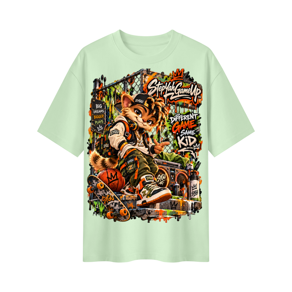 StepYahGameUp™ Different Game Same Kid Oversized Graphic T-Shirt - Unisex