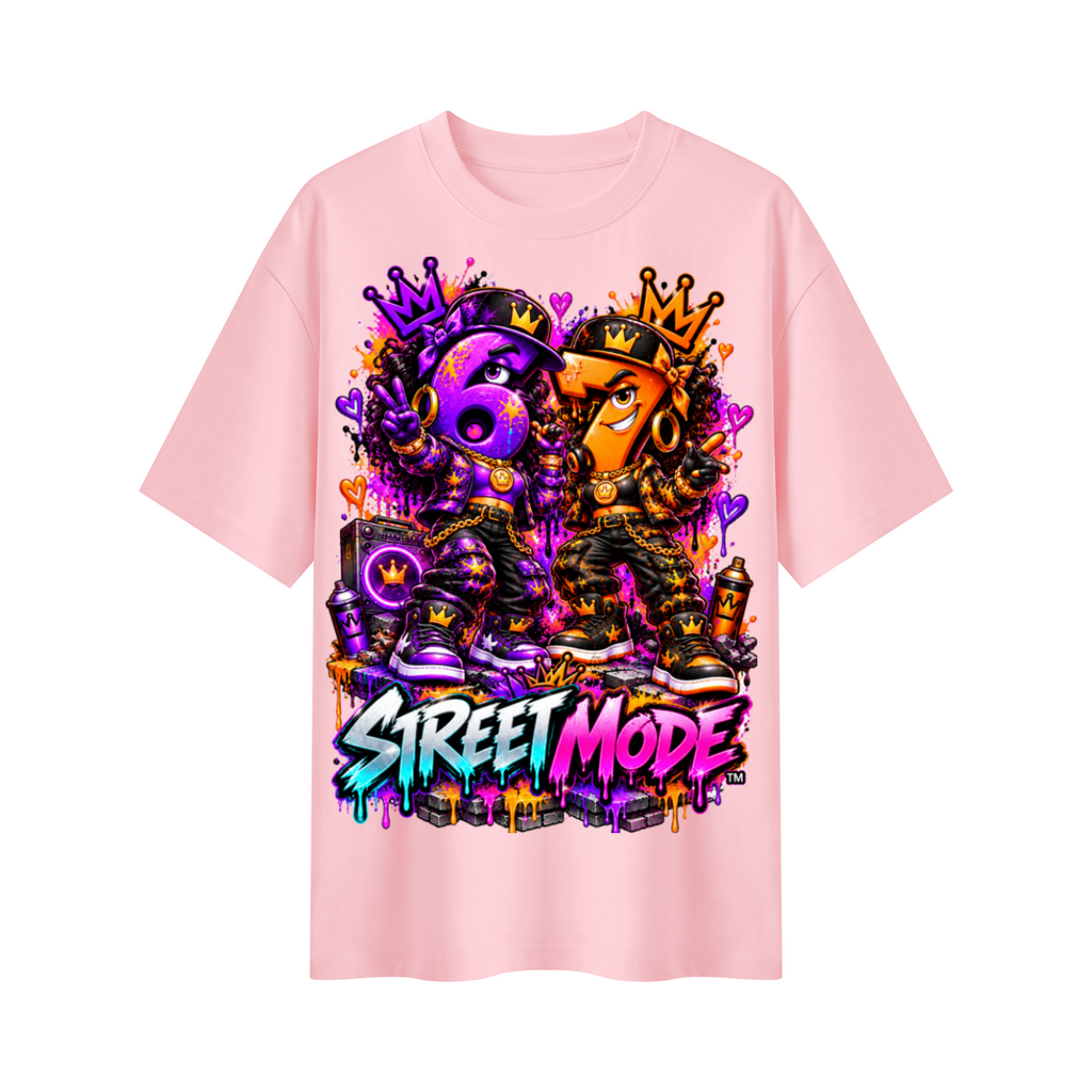 6-7 Street Mode™ Street Mode Female Oversized Graphic T-Shirt - Unisex