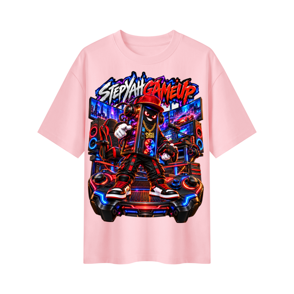 StepYahGameUp™ PC Tower Oversized Graphic T-Shirt - Unisex
