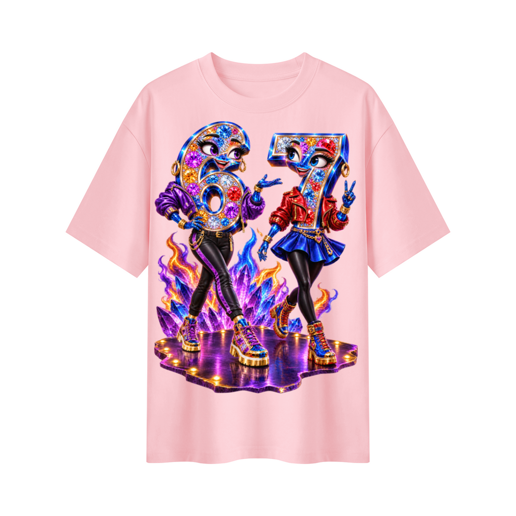 6-7 Street Mode™ Girls of 6-7 Oversized Graphic T-Shirt - Unisex