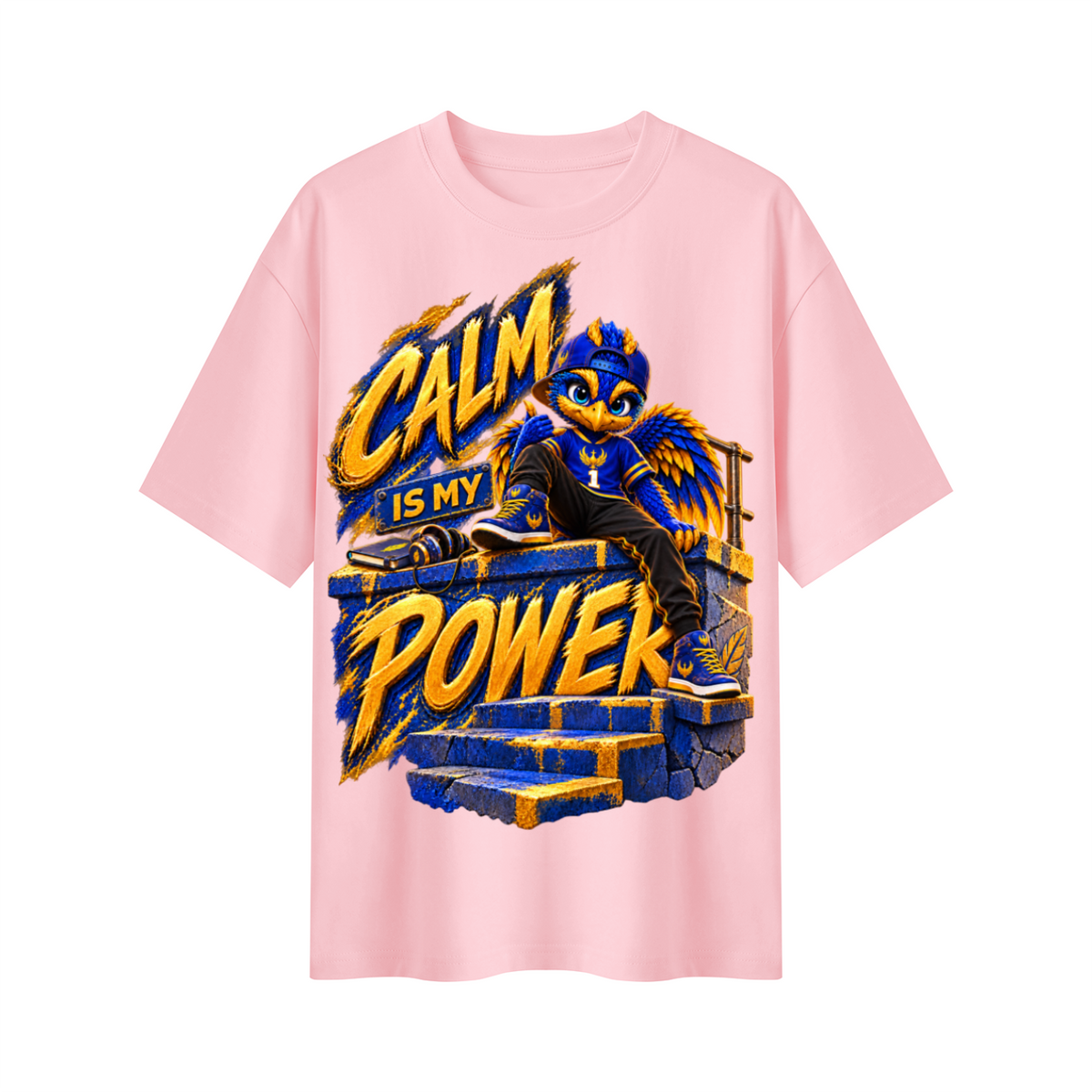Lil Fantasy Legends™ Calm Is My Power Oversized Graphic T-Shirt - Unisex