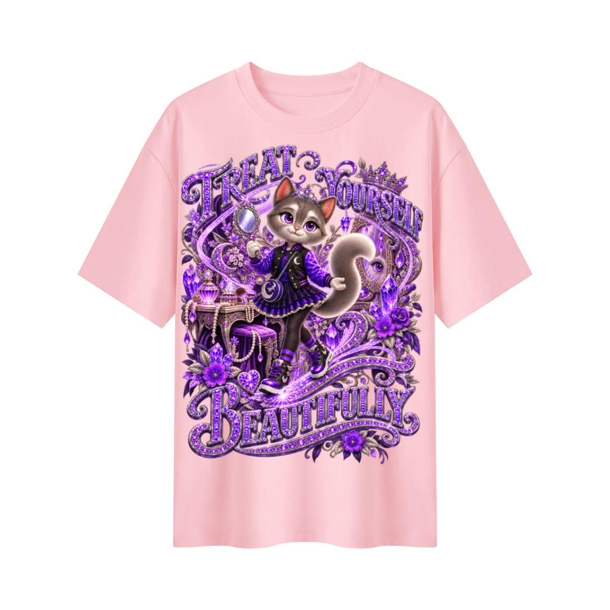 Lil Fantasy Legends™ Treat Yourself Beautifully Oversized Graphic T-Shirt - Unisex