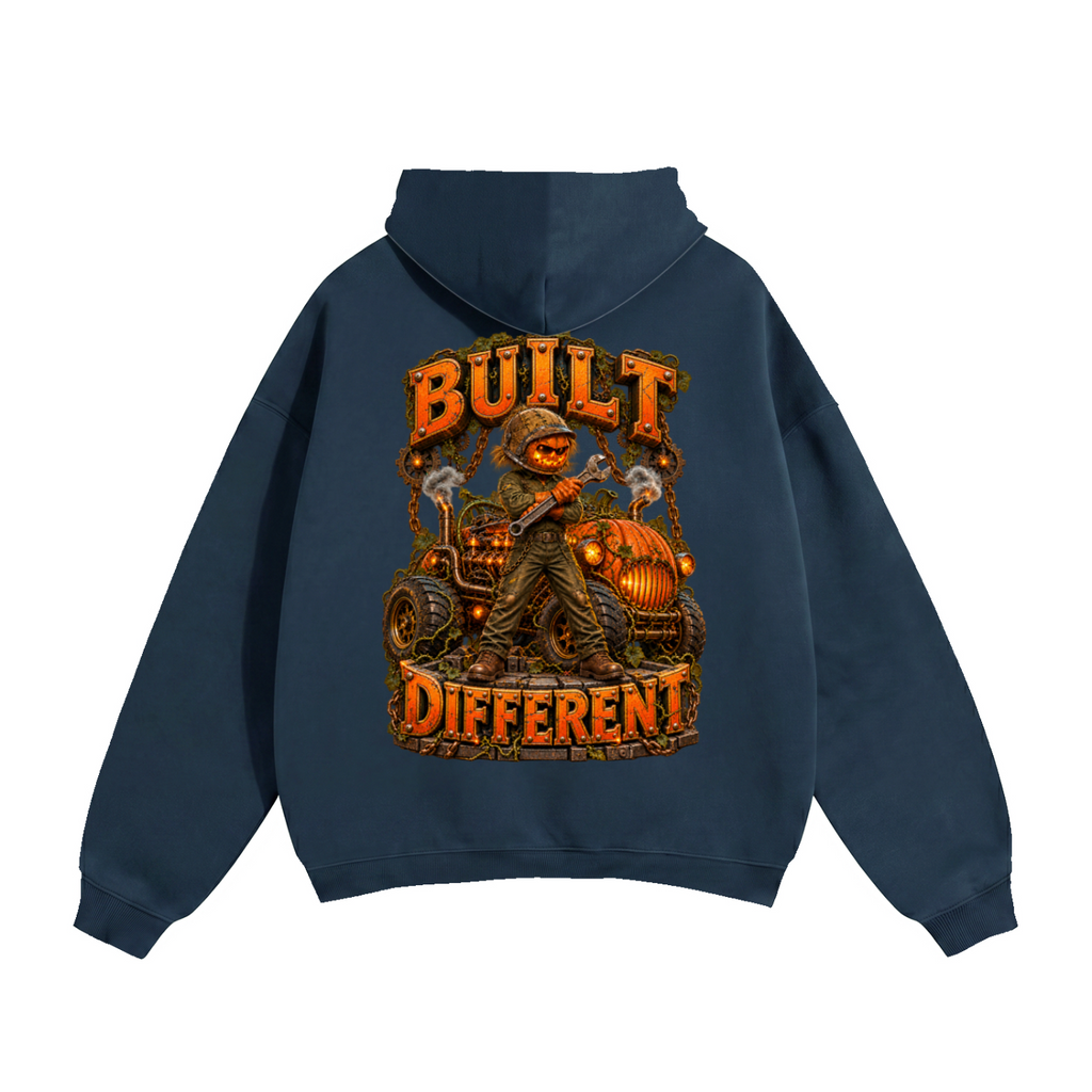 Halloween Built Different Front & Back Graphic Hoodie - Unisex