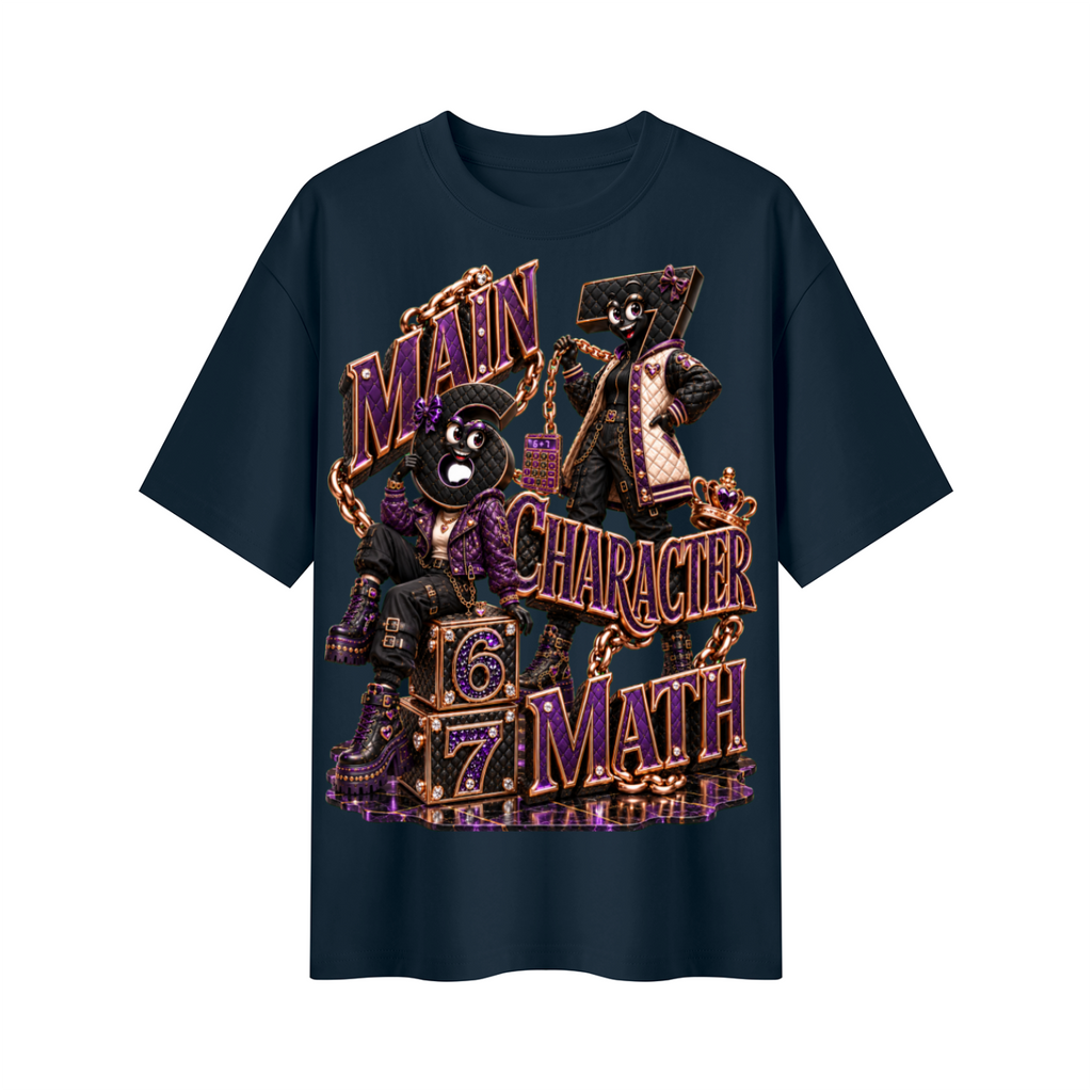 6-7 Street Mode™ Main Character Math Oversized Graphic T-Shirt - Unisex