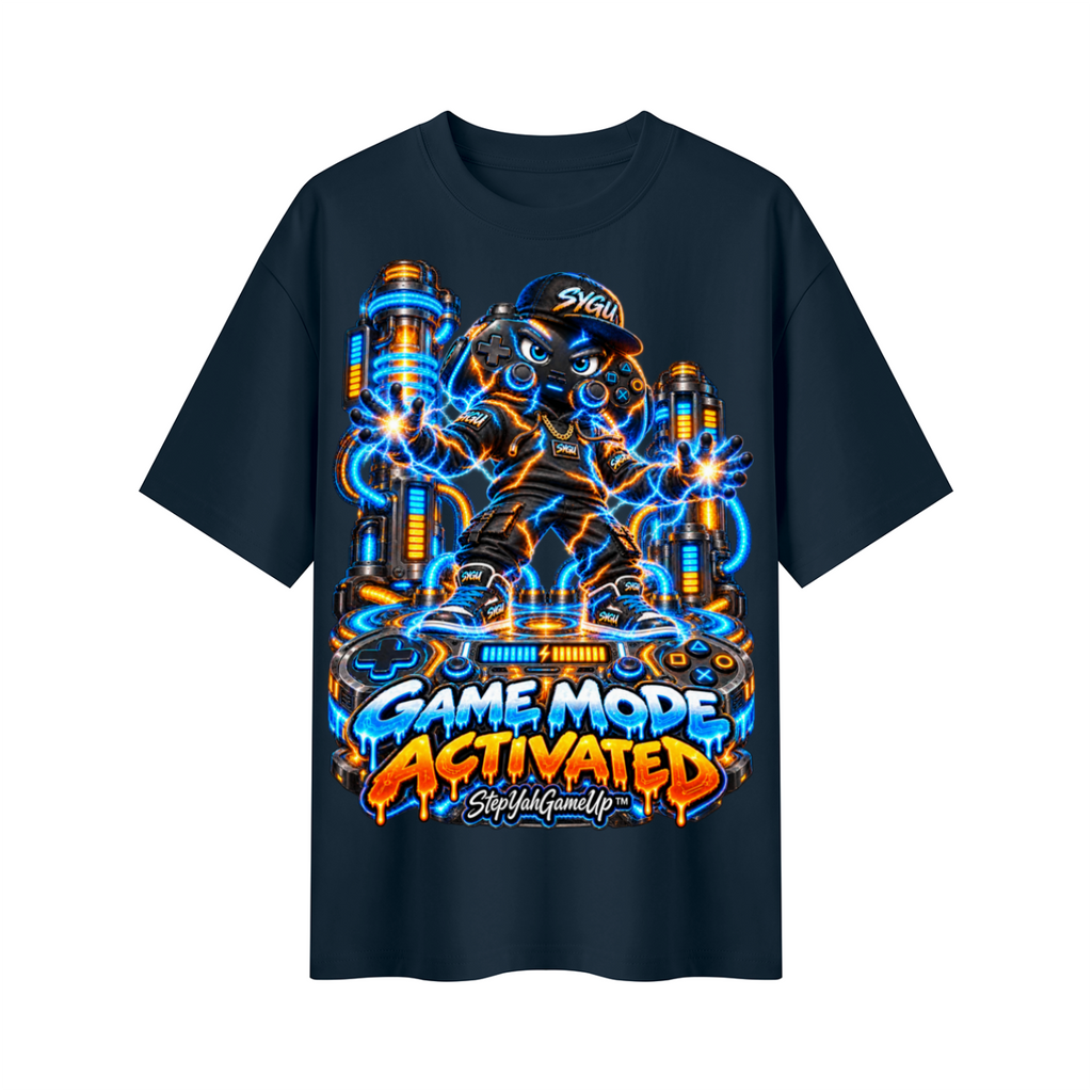 StepYahGameUp™ Game Mode Activated Oversized Graphic T-Shirt - Unisex