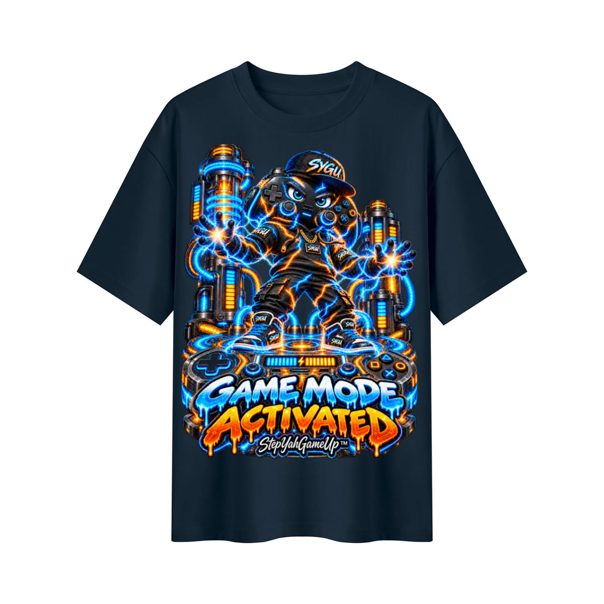 StepYahGameUp™ Game Mode Activated Oversized Graphic T-Shirt - Unisex