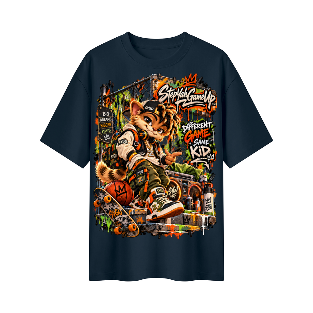 StepYahGameUp™ Different Game Same Kid Oversized Graphic T-Shirt - Unisex