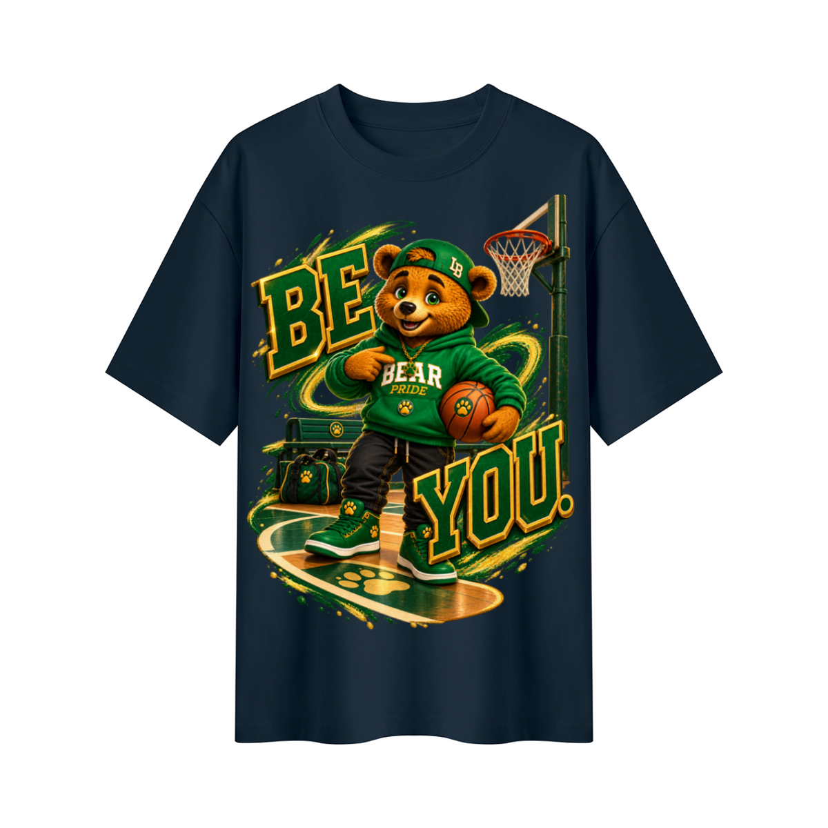 Lil Fantasy Legends™ Be You! Bear Pride Oversized Graphic T-Shirt - Unisex