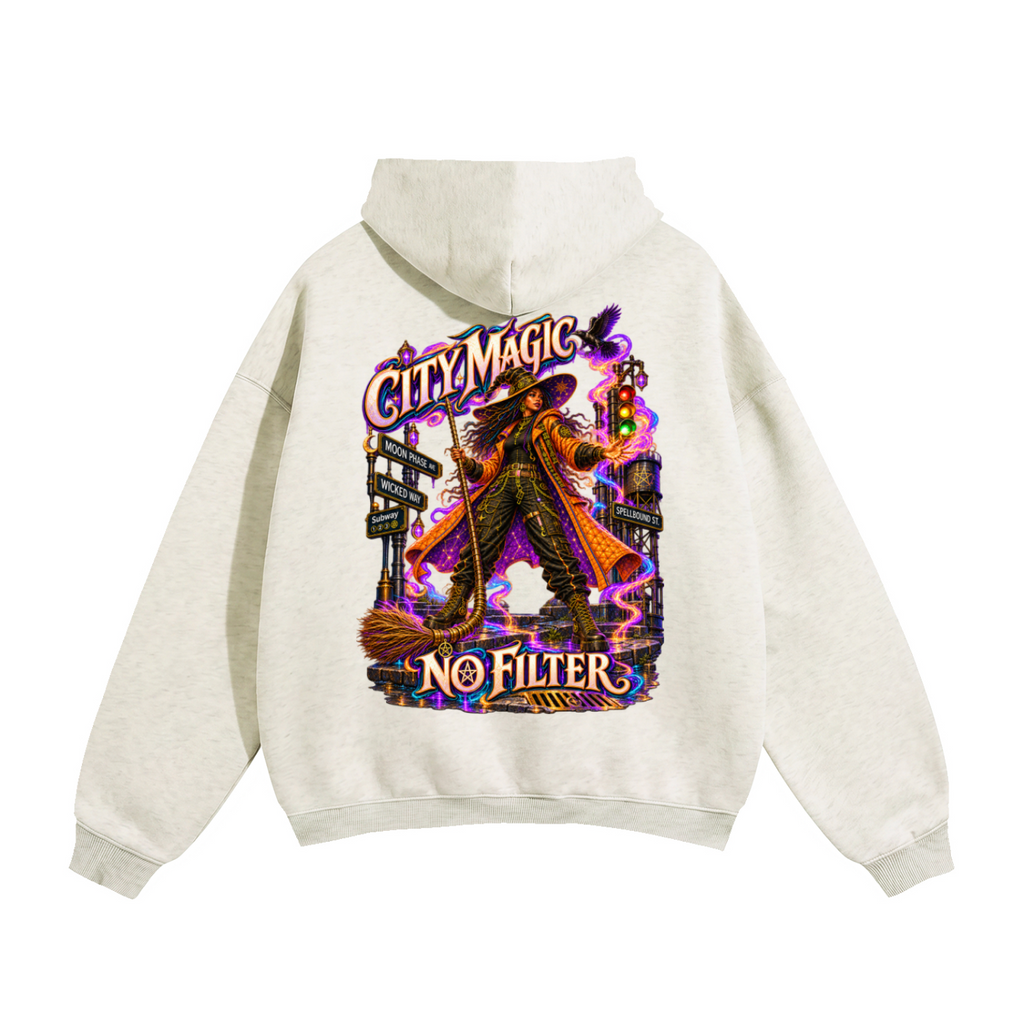 Halloween City Magic Front & Back Graphic Hoodie - No Filter - Unisex