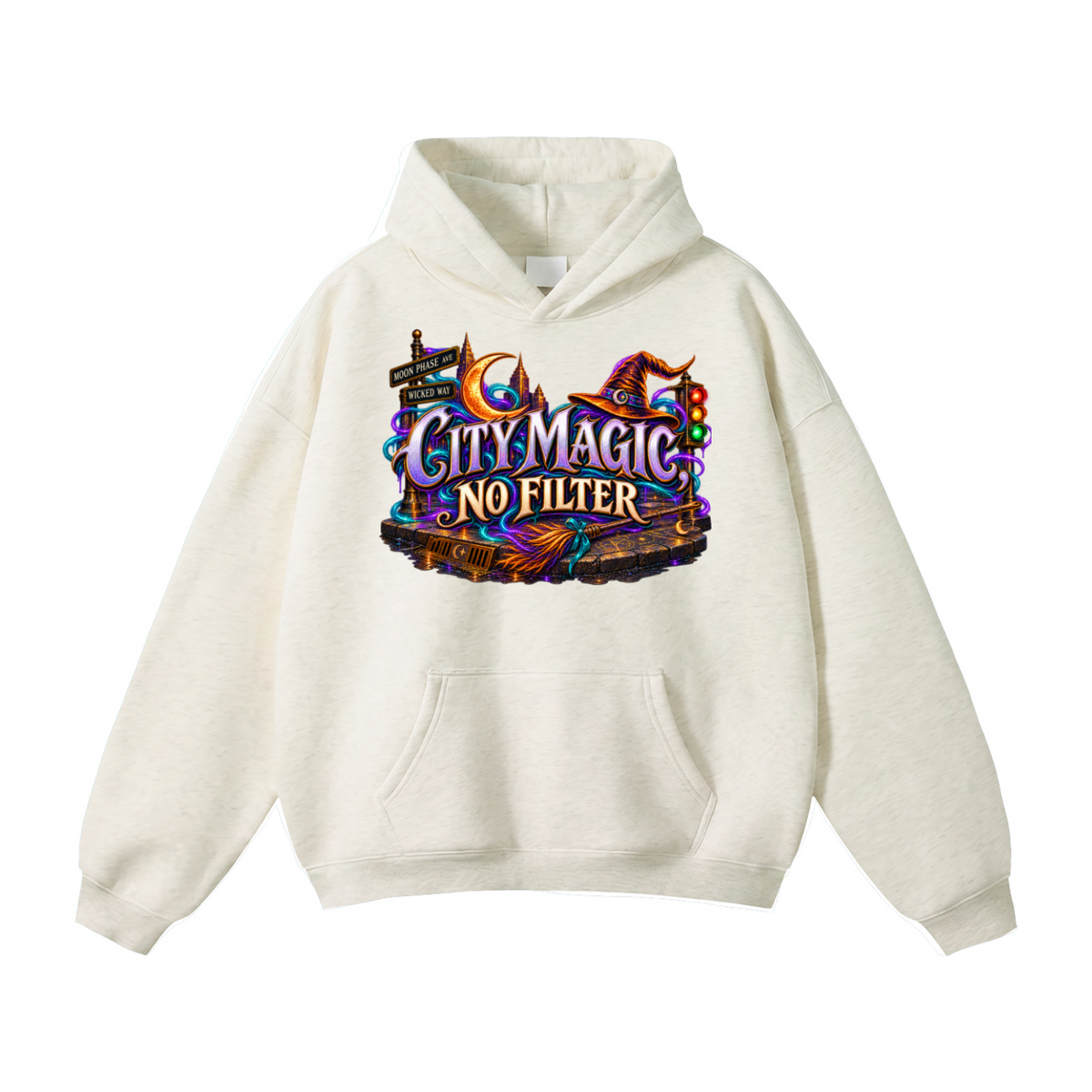 Halloween City Magic Front & Back Graphic Hoodie - No Filter - Unisex
