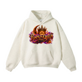 Halloween Pumpkin Queen Front & Back Graphic Hoodie - Crowned by Midnight - Unisex