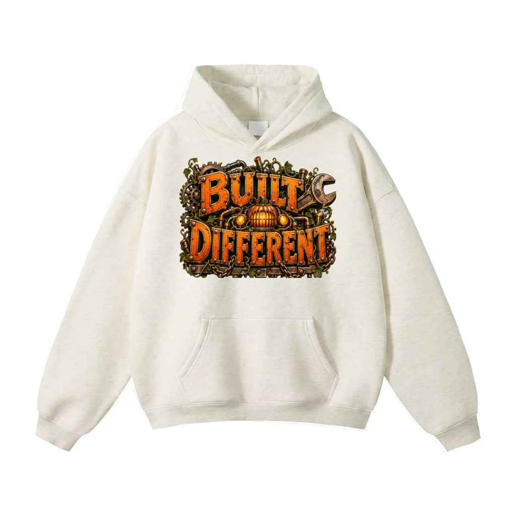 Halloween Built Different Front & Back Graphic Hoodie - Unisex