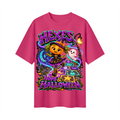 Pumpkin Witch Girl Oversized Graphic T-Shirt - Hexes, Hops & Halloween - Unisex