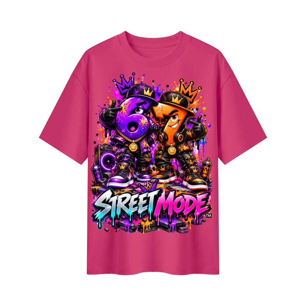 6-7 Street Mode™ Street Mode Male Oversized Graphic T-Shirt - Unisex