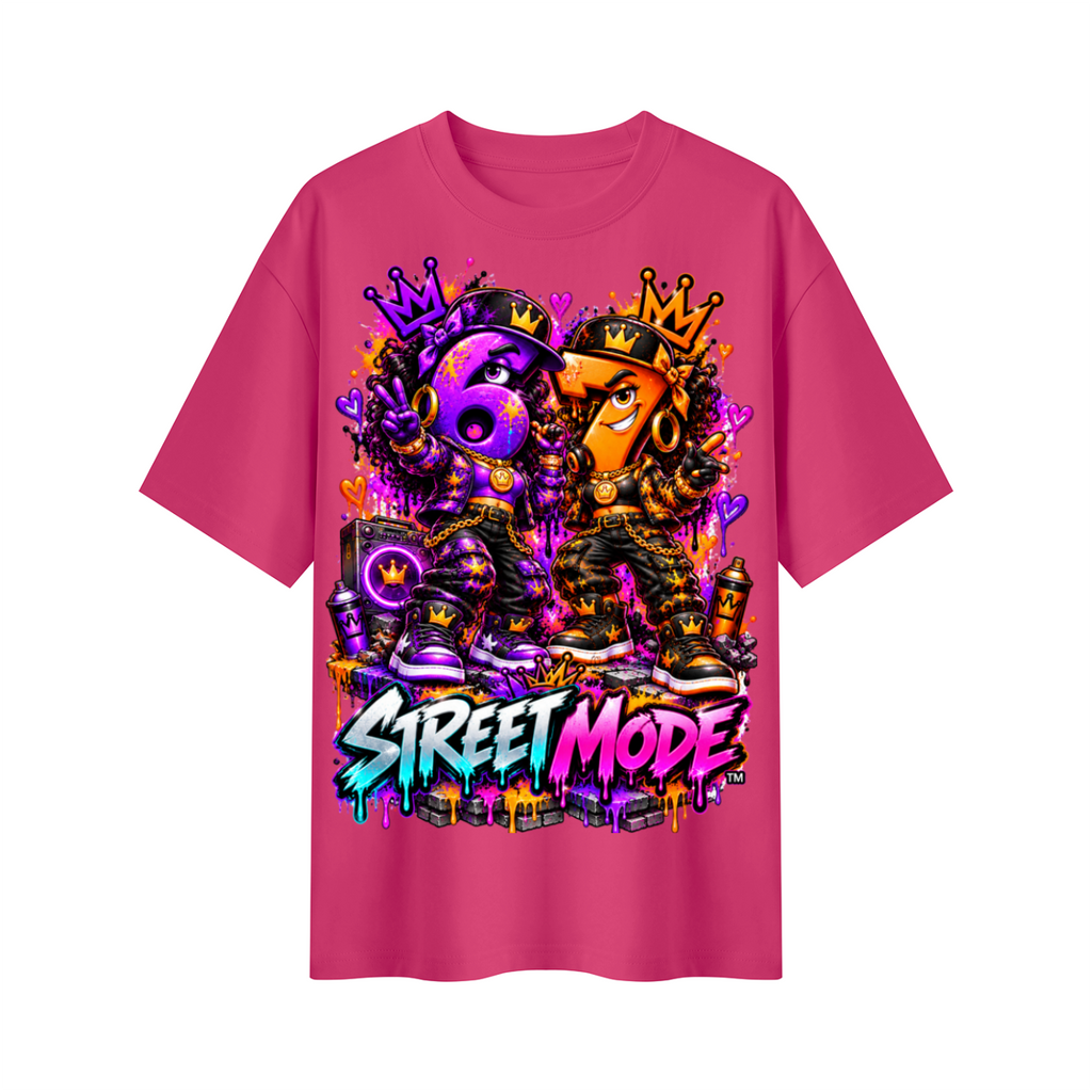 6-7 Street Mode™ Street Mode Female Oversized Graphic T-Shirt - Unisex