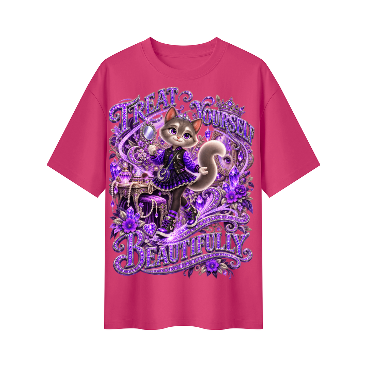 Lil Fantasy Legends™ Treat Yourself Beautifully Oversized Graphic T-Shirt - Unisex
