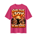 Walk by Faith™ God Put Joy in My Soul Oversized Graphic T-Shirt - Unisex