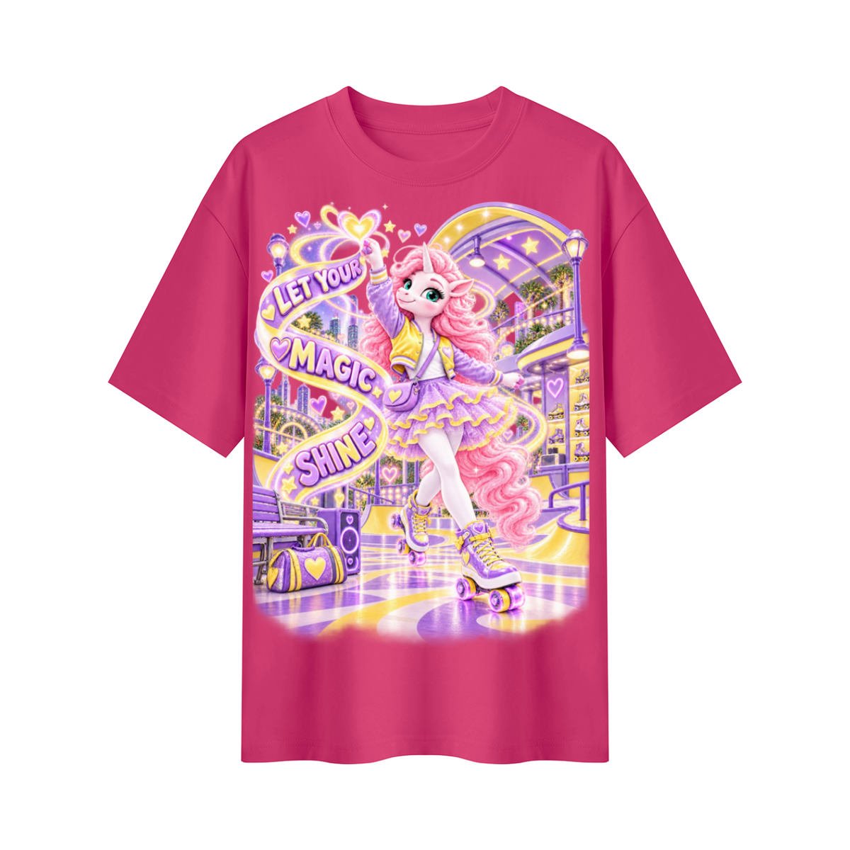 Umyrica Magical Collection™ Let Your Magic Shine Oversized Graphic T-Shirt - Unisex