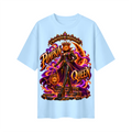 Halloween Pumpkin Queen Oversized Graphic T-Shirt - Crowned by Midnight - Unisex