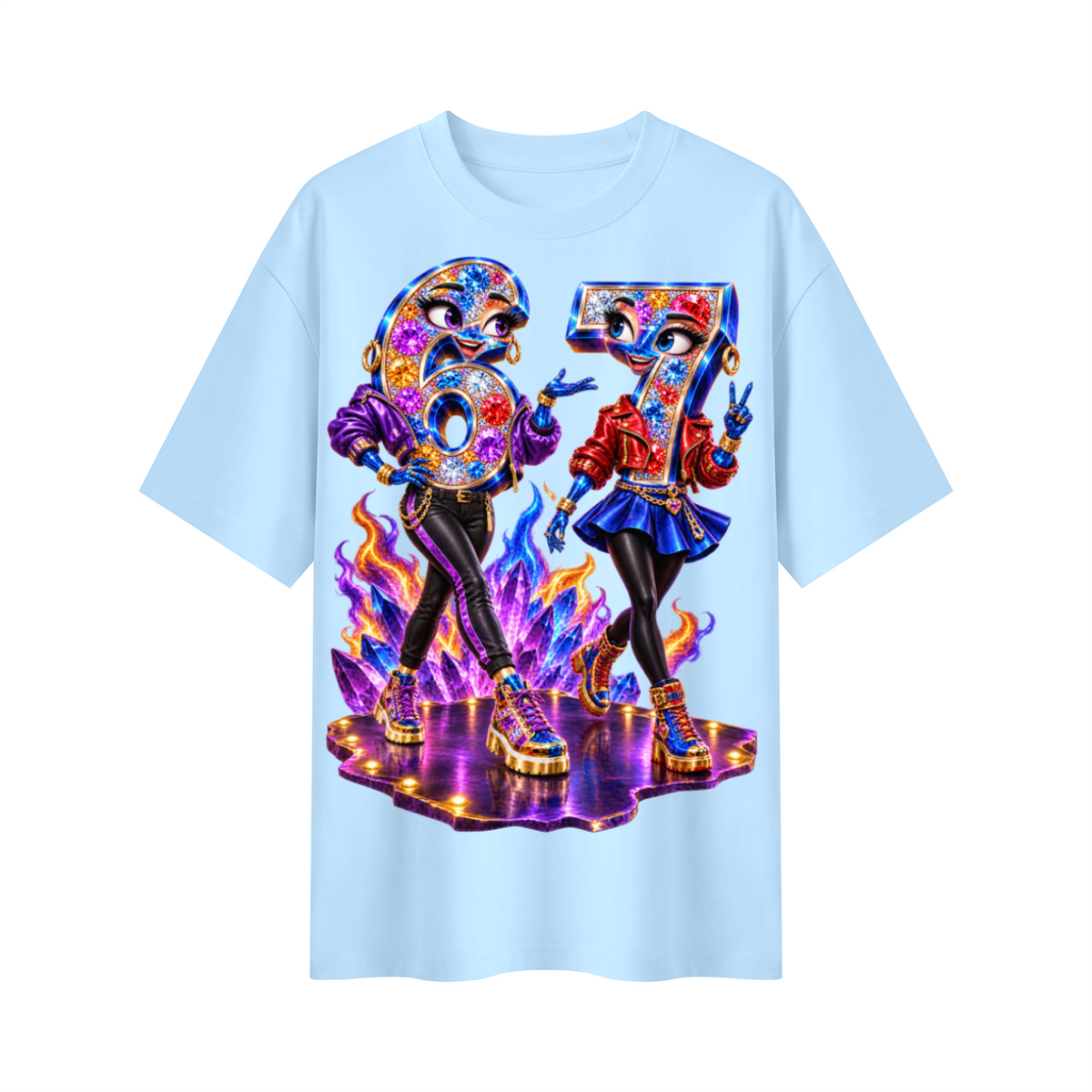 6-7 Street Mode™ Girls of 6-7 Oversized Graphic T-Shirt - Unisex