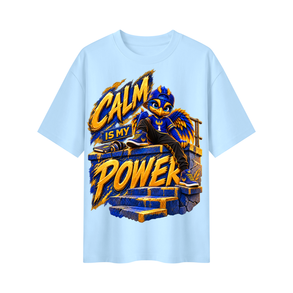 Lil Fantasy Legends™ Calm Is My Power Oversized Graphic T-Shirt - Unisex
