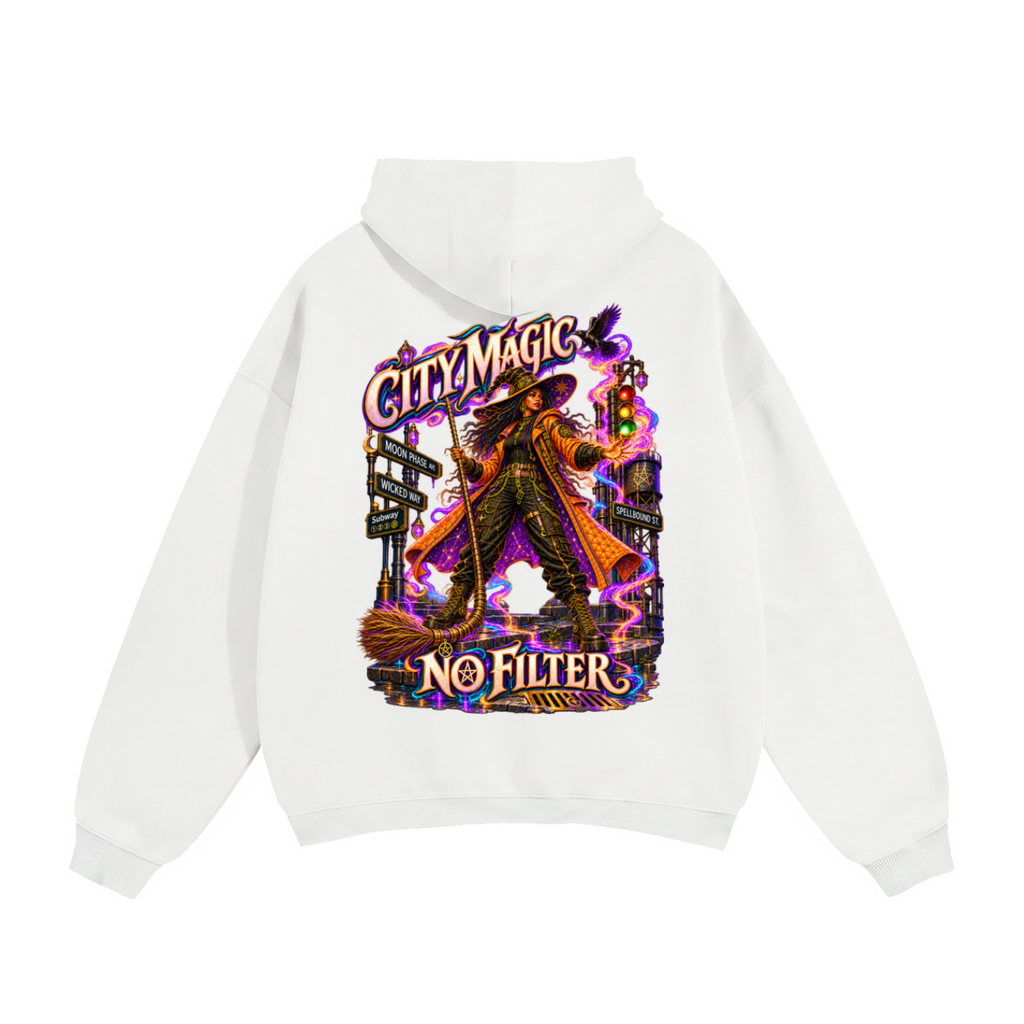 Halloween City Magic Front & Back Graphic Hoodie - No Filter - Unisex