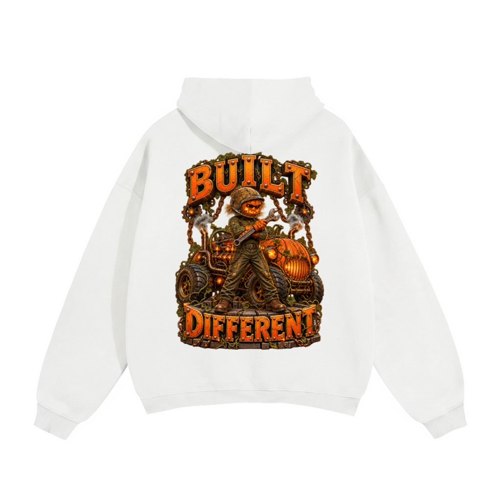 Halloween Built Different Front & Back Graphic Hoodie - Unisex