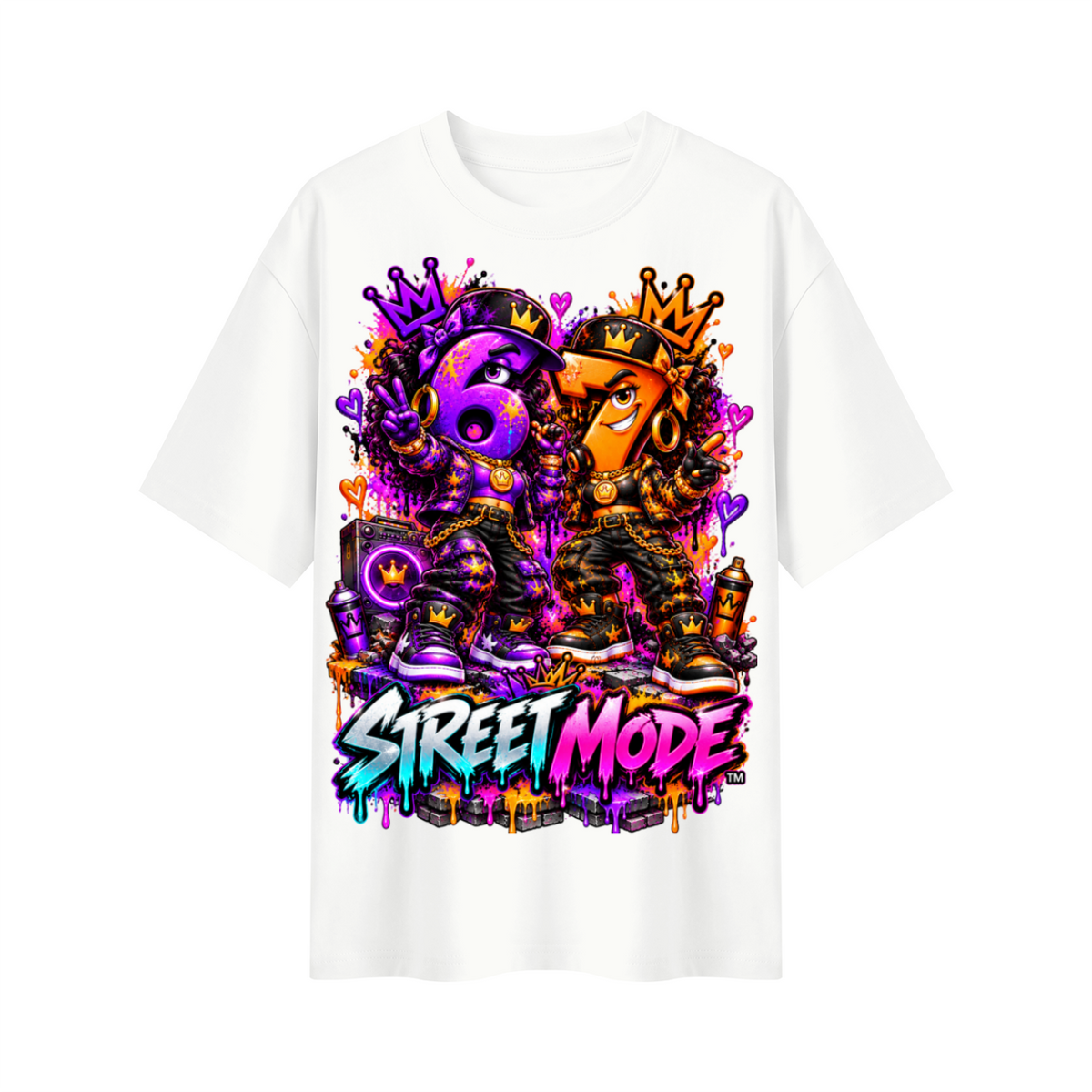 6-7 Street Mode™ Street Mode Female Oversized Graphic T-Shirt - Unisex