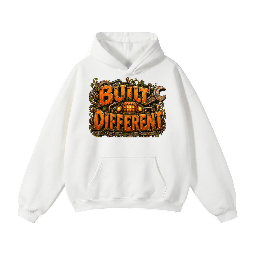 Halloween Built Different Front & Back Graphic Hoodie - Unisex