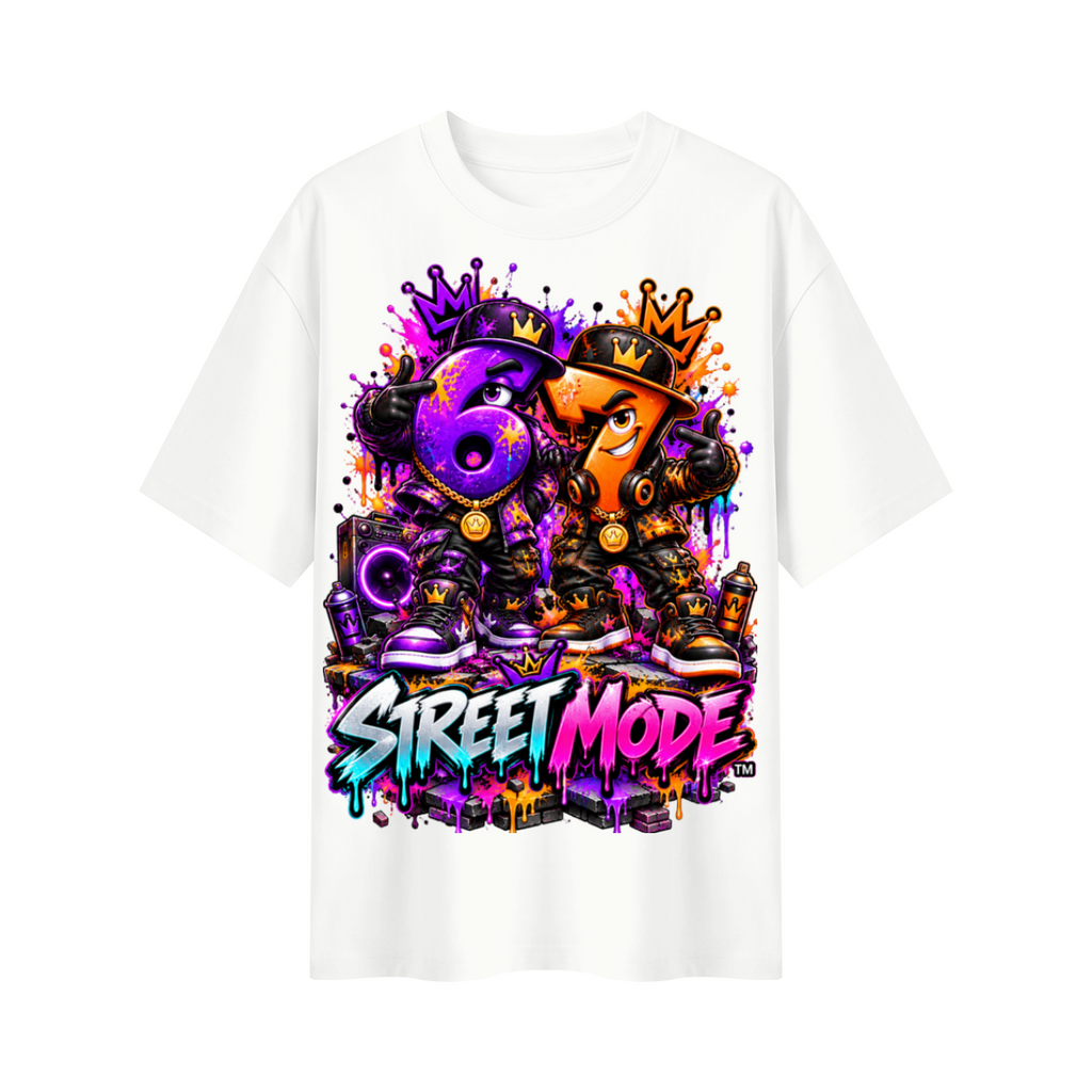 6-7 Street Mode™ Street Mode Male Oversized Graphic T-Shirt - Unisex