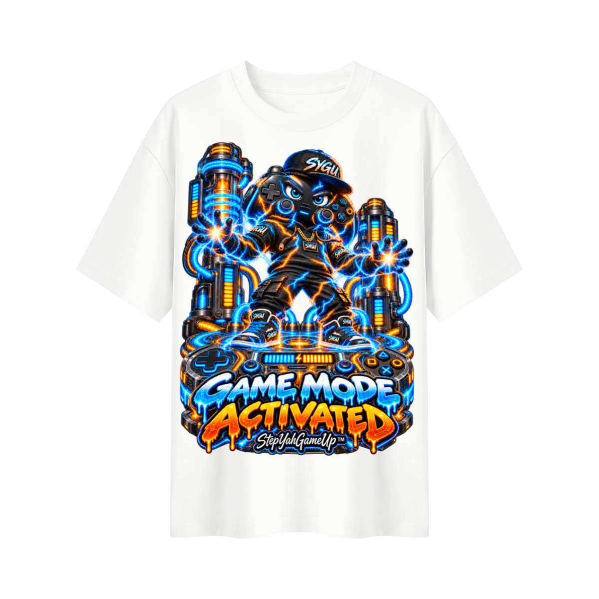 StepYahGameUp™ Game Mode Activated Oversized Graphic T-Shirt - Unisex