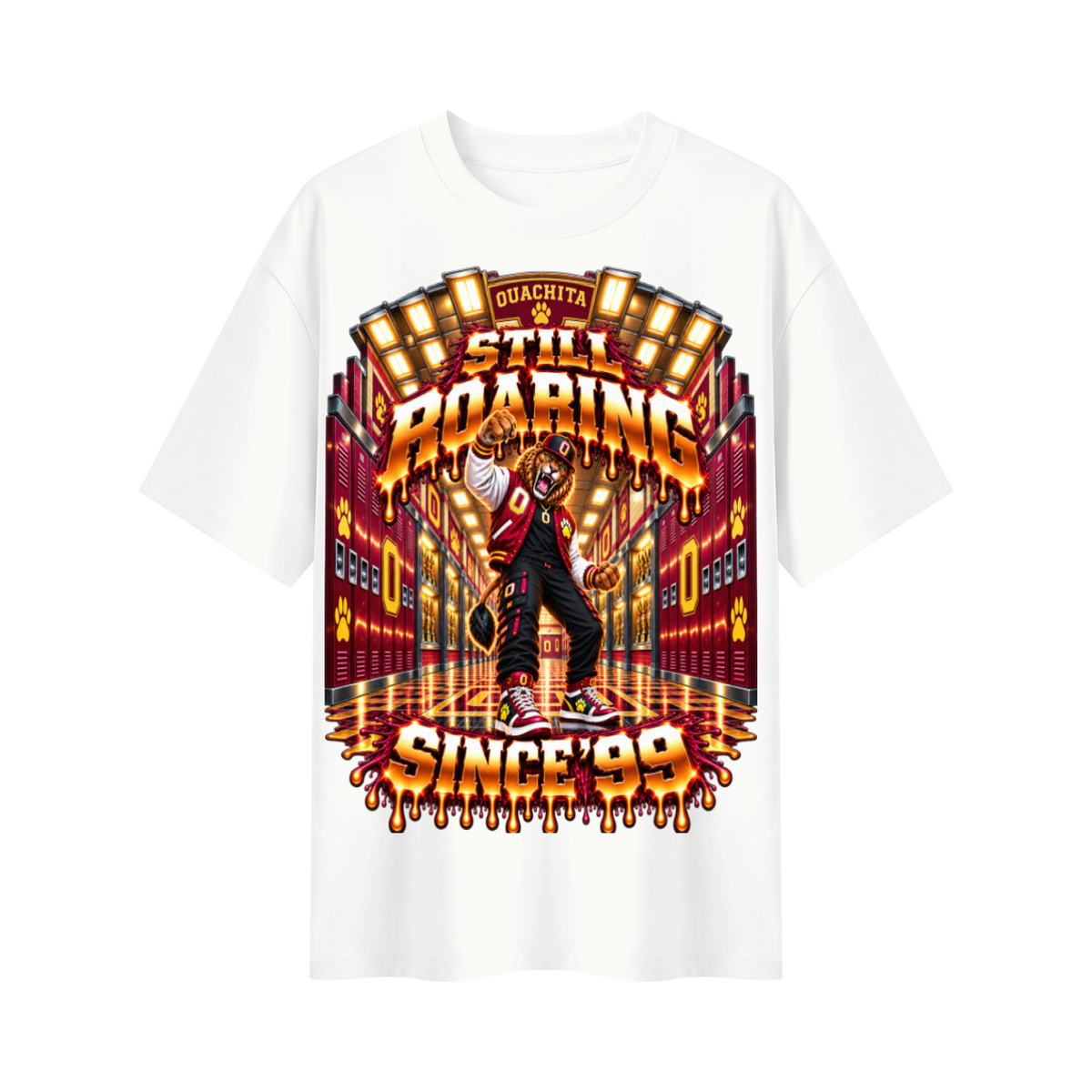 Alumni & Legacy Collection™ Ouachita Lions Still Roaring Since ’99 Oversized Graphic T-Shirt - Unisex