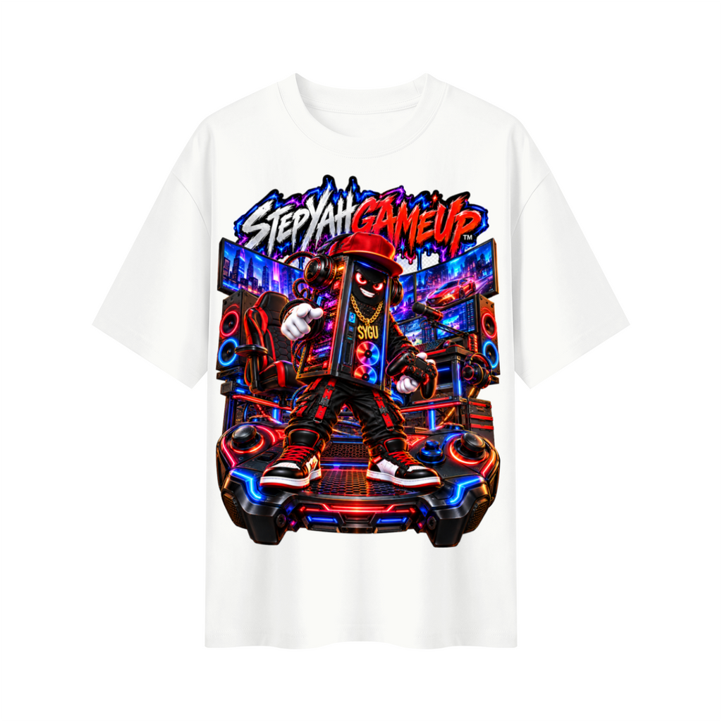StepYahGameUp™ PC Tower Oversized Graphic T-Shirt - Unisex